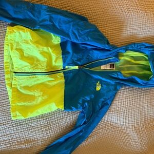 The North Face Turquoise and Lime Jacket